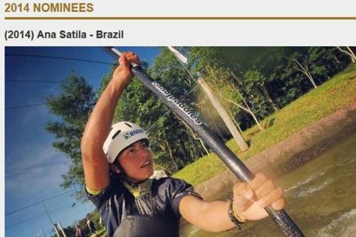 Ana Sátila é destaque no site do World Paddle Awards / Foto: Reprodução